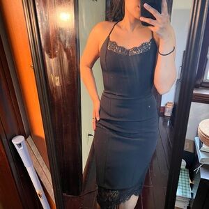 Express Little Black Lace Dress Size 4